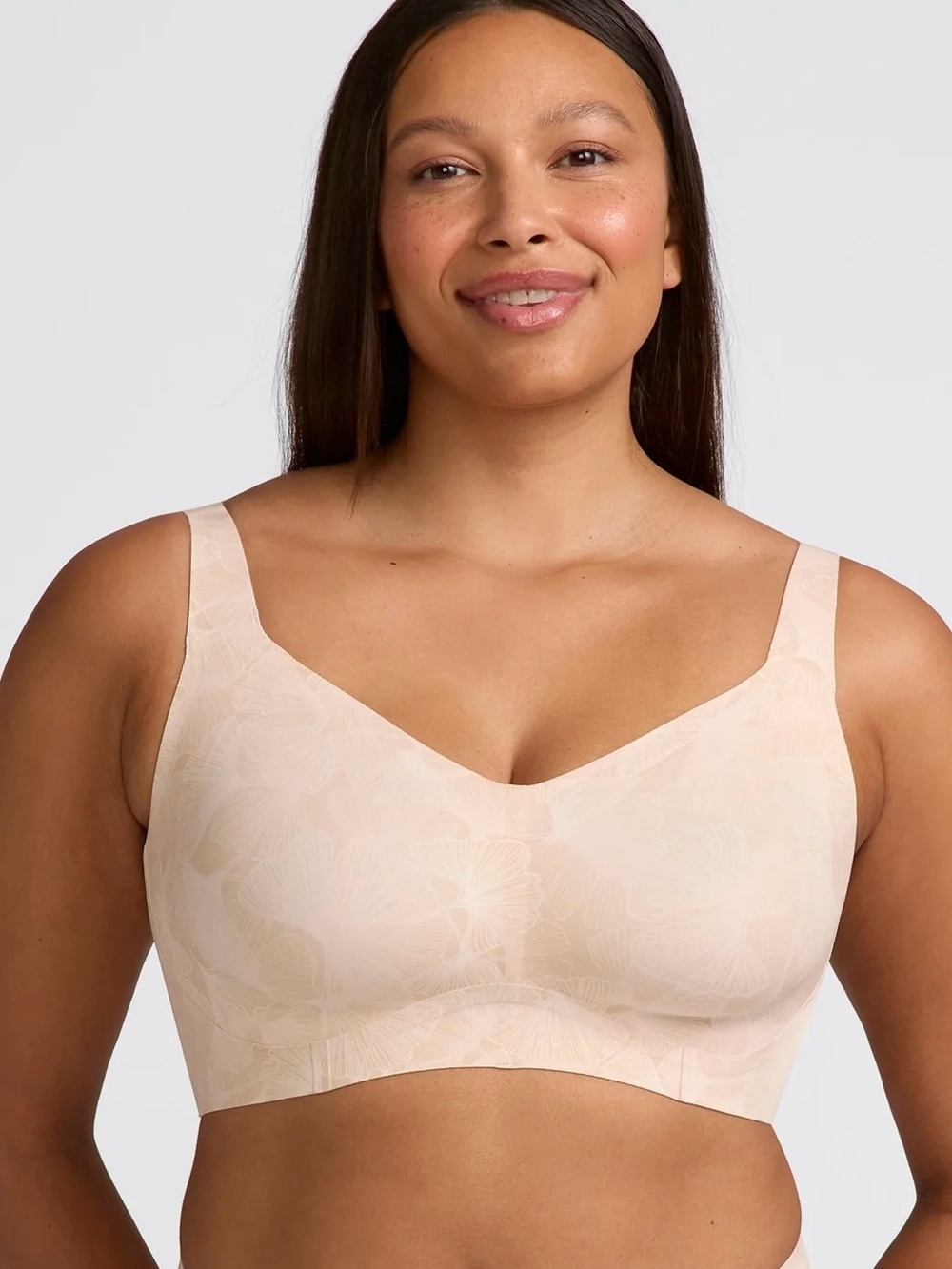 NWT Evelyn & Bobbie Beyond Wireless Bra | Size M Champagne Ginkgo Full Coverage